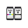 Compatível com cartuchos de tinta PG140 CL141XL, adequado para impressoras jato de tinta Canon MG2110 MX371 MG3510
