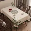 Mantel retro estilo vintage, impermeable y a prueba de aceite, mantel para mesa de comedor sin lavado, cubierta rectangular para mesa de centro, mantel de alta gama
