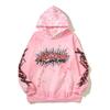 2024 Nueva Marca de Moda Transfronteriza Estilo Europeo y Americano Kanye Retro Chaqueta Vieja Estampado Hell Star Llama Unicornio