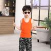 Algodón para niños Niños Valla en forma de I Niñas Camisola pequeña Ropa interior para niños Verano Camiseta básica para niñas