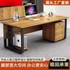 Mesa de computador, mesa de escritório, tampo espessado, design moderno e minimalista, adequada para gerentes e executivos, mesa de computador de mesa para casa, mesa de corretora