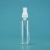 Venda por atacado 30ml 50ml 100ml spray frasco maquiagem perfume sub-garrafado PET garrafa de plástico transparente