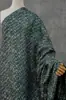 Estilo Retro Patrón Ondulado Jacquard Hilo de Flor Pequeña Teñido en Hilo Tela Elegante Traje Vestido Cheongsam Equipaje Hecho a Mano Tela Jacquard