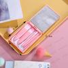 Caixa Mini Espelho Transfronteiriça Pincel de Maquiagem Espelho Pequeno Conjunto de 5 Pincéis Pincel para Pó Solto Pincel para Sombra Pincel de Maquiagem para Iniciantes Venda por Atacado