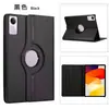 Funda de Cuero Adecuada para Tablet Redmi Padse 11, Funda Protectora Giratoria 360 Grados con Patrón de Lichi para Redmi Se 8.7
