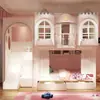 Cama infantil topo e base mesma largura cama beliche cama de casal beliche superior e inferior casa na árvore menina princesa mãe-filho alta-baixa cama mãe-filho