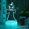 Série de Halloween Transfronteiriça Luz Noturna 3D Enfeites Criativos de Abóbora Decoração de Natal em Acrílico Crianças Lâmpada de Mesa LED