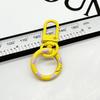 Anillo de resorte de pintura de color más combinación de hebilla de puerta llavero de color caramelo hebilla de perro accesorios de joyería de bricolaje colgante de muñeca