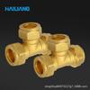 Conector en T de Latón con Virola Rosca Interna Accesorios de Cobre para Tuberías Aire Acondicionado Refrigeración Accesorios Ingeniería Venta al por Mayor