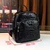 Mochila Osso de Crocodilo Modelo Novo 2026 para Homens, Grande Capacidade, Mochila de Negócios Tendência para Jovens, Mochila Fashion e Versátil