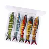 Transfronterizo 13.4 cm 18g Set de 3 Piezas de Señuelos de Pesca, Señuelos de Pesca Multisección, Señuelos Biónicos de 8 Secciones, Señuelos de Hundimiento, Equipo de Pesca para Lanzamiento a Larga Distancia