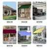 Toldo retráctil manual plegable hecho de fábrica sin taladro para entradas de tiendas, balcones, patios y uso en exteriores
