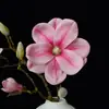 Flor de Magnolia Impresa en 3D para Boda Decoración del Hogar Arreglo Floral Hotel Salón de Bodas Arreglo Floral Fotografía Cabeza de Flor Artificial Flor