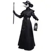 Fantasia Popular de Halloween para Adultos Estilo Medieval Steampunk Doutor da Peste Europeu e Americano Fantasia de Corvo Dropshipping