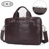 Jiameda maletín de cuero retro nuevo transfronterizo venta al por mayor cuero crazy horse bolsa para laptop bolsa de mensajero