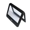 Exclusivo transfronteiriço flip dobrável dupla face transparente preto horizontal plástico suporte para crachá de identificação etiqueta atacado