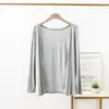 Chaqueta Fina de Modal Camisa Protectora del Sol Color Sólido Top de Manga Larga Cárdigan de Arco Grande Ropa Protectora del Sol Trendy de Lenzing Modal