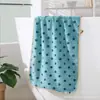 Toalla de Terciopelo Coral con Puntos Set de Toallas de Baño Suave y Absorbente para Adultos Hogar Souvenir de Boda Bienestar Empresarial