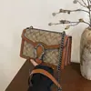 Bolsa Pequena de Luxo para Mulheres 2026 Nova Bolsa Vintage Dionysus Versátil Estampada Retro Bolsa de Corrente Ombro Único Transversal