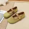 Zapatos de tacón bajo retro estilo coreano para mujer, nuevos versátiles para primavera y otoño 2026, zapatos planos cómodos de suela blanda para ir al trabajo, zapatos de abuela
