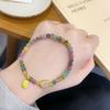 No montaña verde ~ retro artístico moda nacional china estilo étnico pulsera de jade colorida pulsera de regalo para amigas zorro calabaza