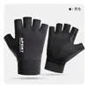 Guantes de Protección Solar para Hombre Primavera y Verano Exposición Dedo Protector Solar Delgados de Seda de Hielo Guantes de Medio Dedo Para Llevar Salir Montar Conducir Pesca A34B