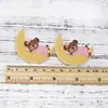 Serie de lindos unicornios de dibujos animados Parche plano de resina para horquilla con fondo blanco Accesorios de joyería DIY, 1Yc27845