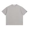 CJSD Color Sólido Básico Americano Pesado 320g Algodón Retro Cuello Redondo Camiseta Hombre Holgada Verano Manga Corta 1003