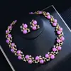Joyería Popular Transfronteriza Europea y Americana, Lujo Ligero y Circonita de Gama Alta Set de Accesorios para Vestido de Banquete Nupcial Boda Venta al por Mayor