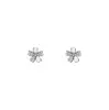 Pendientes de Flor de Cerezo con Diamante de Plata Pura S999 para Mujer, Simples, Ligeros y Lujosos, Pequeños, Frescos, Dulces y Femeninos, Pendientes de Flor para Entrega