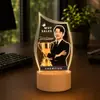 Pequenos presentes criativos personalizados em acrílico, luzes noturnas para empresas, faculdades, celebrações de aniversário de campus e lembrancinhas comemorativas para a temporada de volta às aulas.
