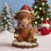 Adornos Navideños Lindos y Tiernos de Vaca de las Tierras Altas para Nuevo Producto Transfronterizo, Atmósfera de Halloween para Hogar y Jardín, Regalos