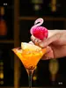 Palillos para Cócteles Creativos Palillos de Flor Decorativos Tenedores Desechables para Frutas Brochetas de Bambú Palillos de Fruta Tenedores Palillos para Frutas