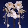 Presilhas de Orelha com Estética de Nicho, Brincos Pesados de Flor de Pérola para Banquetes, Casamentos e Noivas