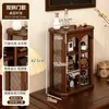 Estante de madera maciza estilo vintage para tazas, Estante de escritorio estilo americano para almacenamiento de tazas de café, Estante de pared para tazas de agua, Estante de almacenamiento para aparador