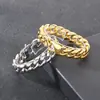 Pulseira Minimalista de Superfície Lisa em Estoque Tendência Galvanizado a Vácuo 18mm Redondo Polido Corrente Cubana Pulseira Masculina de Aço Inoxidável 304