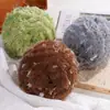 Fio de mohair misturado à mão com textura de pelo, fio especial para bolsas DIY, cor de doce, macio para chapéus feitos à mão, fio para suéter de crochê