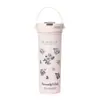 Nueva Taza de Café Portátil para Doble Bebida Termo de Acero Inoxidable de Doble Capa Gran Capacidad Portátil Linda Simple Taza con Popote