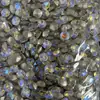 Strass com Fundo Pontiagudo 6mm 8mm, Decorações Grandes Quadradas para Nail Art, Strass de Cristal, Brilho Super Intenso Aurora Iridescente para Decoração de Unhas DIY