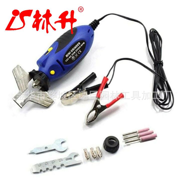 12v 迷你链锯磨具电磨油锯研磨机文件手工工具