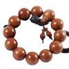 Pulsera de cuentas de pera de hierba africana erizo sándalo rojo 2.0 pulsera de flor de Birmania rosario atado a mano para hombres y mujeres fabricantes de cuentas