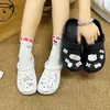 Charms de Zapatos de Mariposa de Dibujos Animados Kt Hebilla Decorativa Cruzada Accesorios Hebilla de Zapato de Resina