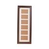 Moldura de foto Great Heshan, decoração, seis molduras, cabo de moeda, pintura, cor de nogueira, moldura de madeira, RMB, pintura decorativa vertical