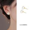 Brincos de pérolas super brancas vermelhas cozidas no vapor, leves, luxuosos, temperamento exclusivo, furos para orelha, brincos vintage femininos