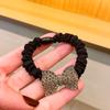 Anillo para el cabello con cuerda para la cabeza con diamantes de imitación de aleación, versión coreana de cuerda para el cabello retro de alta calidad, banda para el intestino delgado, joyería femenina, accesorios para el cabello al por mayor