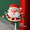 Decoração de Bolo de Natal para Celebridade da Internet 2025 Sino Papai Noel Boneco de Neve Decoração de Sobremesa de Confeitaria Plug-in