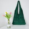 2023 Novo Cross-border Bag japonês e coreano Tote Bag Solid Color Bag malha Bag Hollow Bag Shoulder Bag Woven Bag