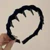 Diadema Retro Maillard de Terciopelo Rojo con Dientes Ondulados para Lavado de Cara y Presión del Cabello Accesorios para el Cabello de Alta Gama Nuevo Estilo para Mujer