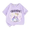 Maravillosa y Linda Camiseta de Manga Corta de Dibujos Animados para Niños y Niñas en Verano, Estilo Japonés 100% Algodón Puro Camiseta de Media Manga de Verano para Niños y Niñas