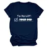 Lista de Tarefas Seu Pai Amazon Desejos Site Independente Camiseta Feminina Simples e Estilosa Manga Curta Gola Redonda